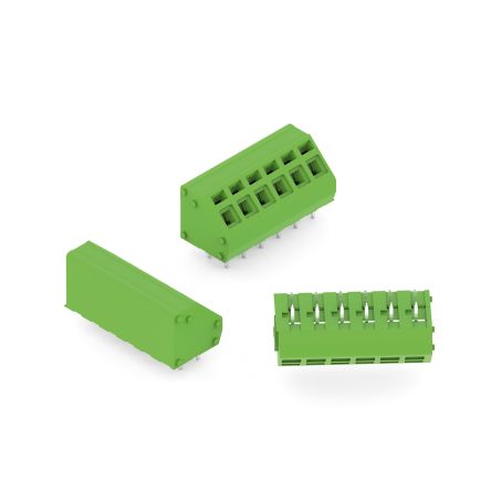 Wurth Elektronik WR-TBL Series PCB Terminal Block, 6-Contact, 5mm Pitch, Cable Mount, 1-Row [691408720006B]; 230-2007