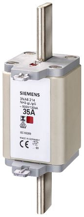 Siemens 35A Centred Tag Fuse, NH2, 500V [3NA6214]; 230-2952