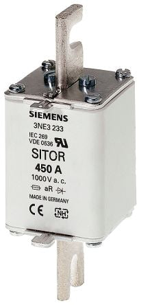 Siemens 160A Centred Tag Fuse, NH1, 1kV [3NE1224-4]; 230-2990