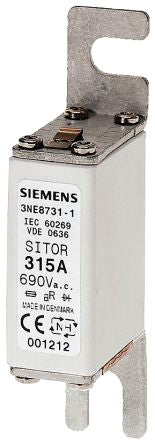 Siemens 80A Slotted Tag Fuse, NH000, 690V [3NE8720-1]; 230-3018