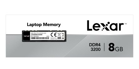 Lexar 8 GB DDR4 Laptop RAM, 3200MHz, DIMM, 1.2V [LD4AS008G-B3200GSST]; 230-4388