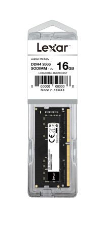 Lexar 16 GB DDR4 Laptop RAM, 2666MHz, DIMM, 1.2V [LD4AS016G-B2666GSST]; 230-4389