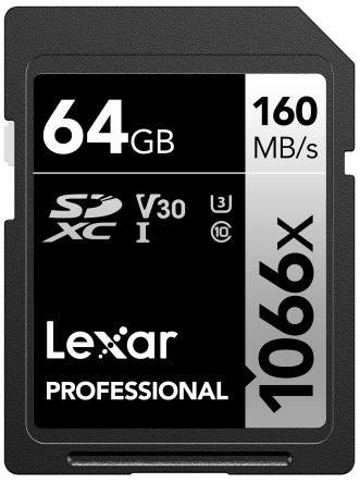 Lexar 64 GB SDXC SD Card, Class 10 [LSD1066064G-BNNNG]; 230-4409