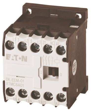 Eaton DILEEM Contactor, 400 V Coil, 3-Pole, 50 A, 3 kW, 1 NC [051629 DILEEM-01(24V50HZ)]; 230-4432