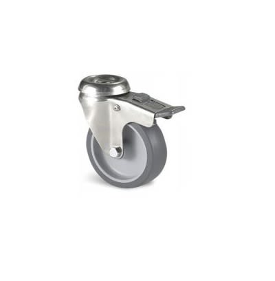 Guitel Hervieu Braked Swivel Castor Wheel, 80kg Capacity, 125mm Wheel [JP3OD125-325L]; 230-4853