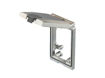 Rittal SZ Series RAL 7024 Polycarbonate Mounting Frame, 120mm H, 65mm W For Use With Interfaces And Sockets [2482320]; 230-4870