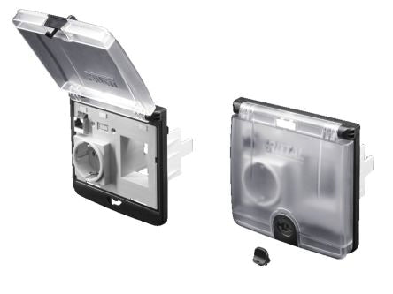 Rittal Polycarbonate Mounting Frame for Use with Interfaces And Sockets [2482600]; 230-4882