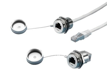 Rittal Horizontal, Wall Mount, Female to Male- Dual Port IP66, IP67 USB Connector [2482710]; 230-4884