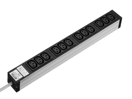 Rittal IEC C13 12 Gang Power Distribution Unit, 2m Cable, 16A, 230 V [7240200]; 230-4963