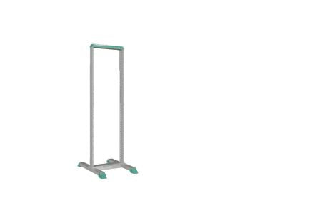 Rittal DK 7396 Series Grey 36U Sheet Steel Server Rack , with 2-Post Frame 1722 x 550 x 750mm [7396000]; 230-4986