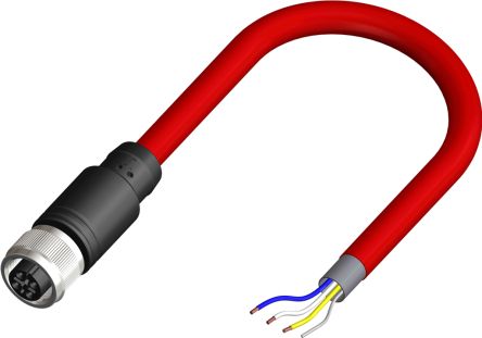 RS PRO Straight Female 4 way M12 to Unterminated Sensor Actuator Cable, 10m [0]; 230-5669