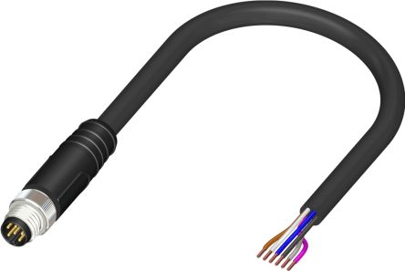RS PRO Straight Male 6 way M8 to Unterminated Sensor Actuator Cable, 10m [0]; 230-5675