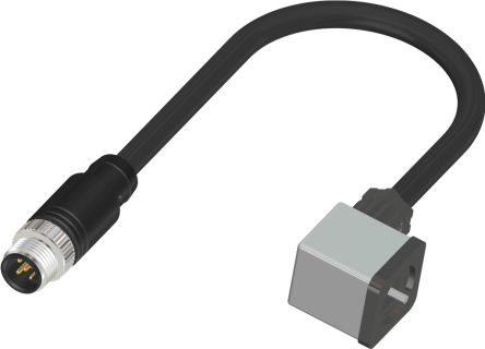 RS PRO Straight Male 3 way M12 to DIN 43650 Form A Sensor Actuator Cable, 1m [0]; 230-5696