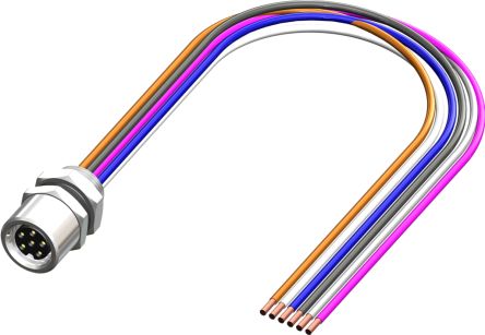 RS PRO Female 6 way M8 to Unterminated Sensor Actuator Cable, 500mm [0]; 230-5700
