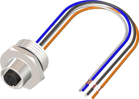 RS PRO Straight Female 5 way M12 to Unterminated Sensor Actuator Cable, 500mm [0]; 230-5705
