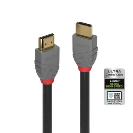 Lindy Electronics HDMI 2.1, 3m Male HDMI to Male HDMI Ultra High Speed 10240 x 4320 [36954]; 230-5914