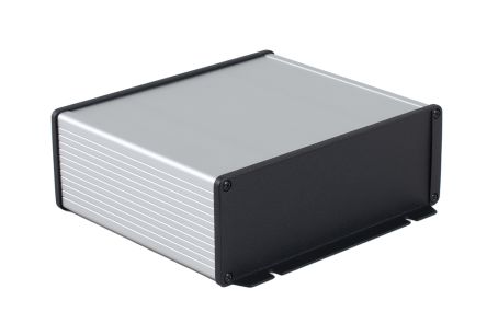 Hammond 1457 Series Aluminium Enclosure, IP65, Flanged, 6.3 x 3.30 x 1.73in [1457K1602BK]; 230-6384