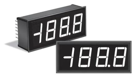 Murata DMS-30PC Series Digital Panel Voltmeter DC, LED Display 3.5-Digits [DMS-30PC-1-RS-C]; 230-7928
