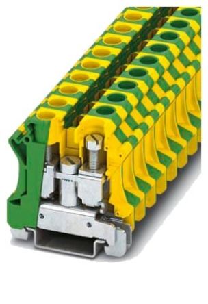 Siemens 8WH1201-0CK07 8WH1201 Series Green/Yellow, Single-Level, Screw Termination [8WH1201-0CK07]; 230-8641