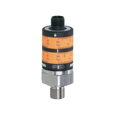 ifm electronic Pressure Sensor, 0bar Min, 400bar Max, PNP Output, Relative Reading [PK6520]; 230-9408