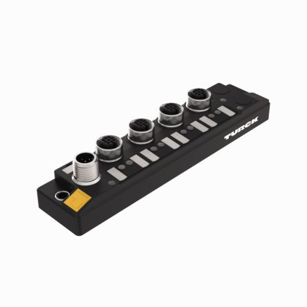 Turck TBIL Series I/O module, M12 4-pin, 4 way, 8 port [TBIL-S4-8DIP]; 230-9789