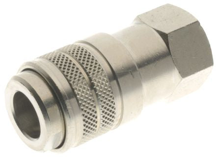 RS PRO 162 Series Straight Fitting, BSP 3/8 BSP Female to 3/8 in Female, Threaded-to-Tube Connection Style [0]; 231-2499