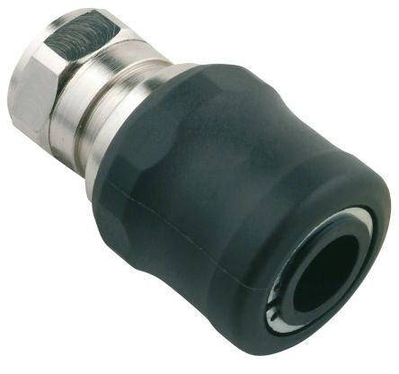 RS PRO Nickel Plated Brass Female Pneumatic Straight Threaded-to-Tube Adapter, 1/2 in Female 30.5mm Threaded, Tube [0]; 231-2525