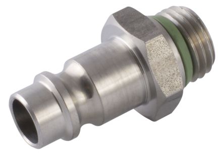 RS PRO Steel Male Pneumatic Straight Threaded-to-Tube Adapter, 1/2 in Male Threaded, Tube [0]; 231-2694
