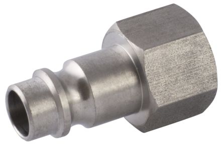 RS PRO Steel Female Pneumatic Straight Threaded-to-Tube Adapter, 1/4 in Female Threaded, Tube [0]; 231-2695