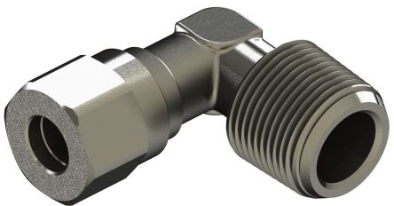 RS PRO 69280 Series Elbow Fitting, BSP 1/8 Male to Push In 6 mm, Threaded-to-Tube Connection Style [0]; 231-2727