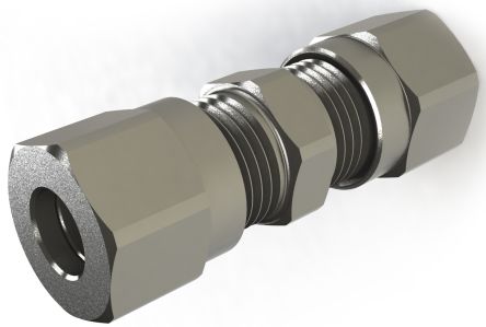 RS PRO 69460 Series Straight Fitting, Push In 6 mm to Push In 6 mm, Tube-to-Tube Connection Style [0]; 231-2731