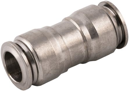 RS PRO Nickel Plated Brass Pneumatic Quick Connect Coupling, 8mm Tube [0]; 231-2754