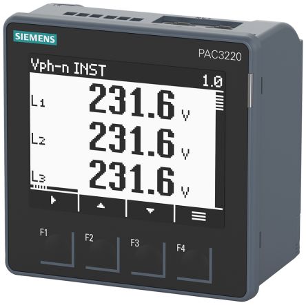 Siemens LCD Power Monitoring Device [7KM3220-1BA01-1EA0]; 231-3108