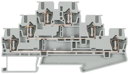 Siemens 8WH2030-0AF00 ALPHA Series Grey, 2.5mm², Triple-Level, Spring Termination [8WH2030-0AF00]; 231-3141
