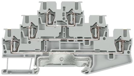 Siemens 8WH2030-4HF00 ALPHA Series Grey, 2.5mm², Triple-Level, Spring Termination [8WH2030-4HF00]; 231-3142