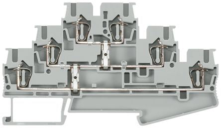 Siemens 8WH2035-0AF00 ALPHA Series Grey, 2.5mm², Triple-Level, Spring Termination [8WH2035-0AF00]; 231-3143