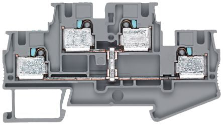 Siemens 8WH6025-0AG00 ALPHA Series Grey, 6.2mm², Double-Level, Plug In Termination [8WH6025-0AG00]; 231-3152