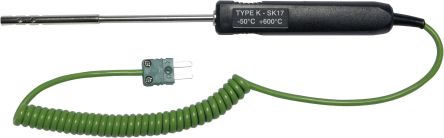 Chauvin Arnoux K Needle Air Temperature Probe, 130mm Length, 6mm Diameter, 600 °C Max [P03652921]; 231-3671