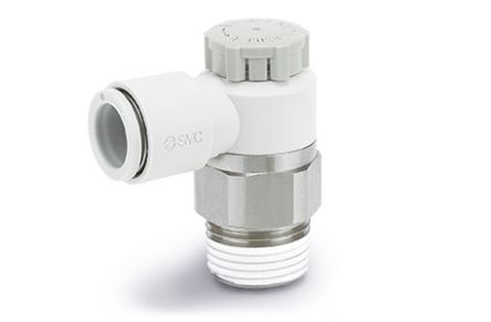 SMC AS Series Threaded Flow Controller, M5 x 0.8 Inlet Port, 3mm Tube Inlet Port x 5/32in Tube Outlet Port [AS1201F-M5-03A]; 231-4033
