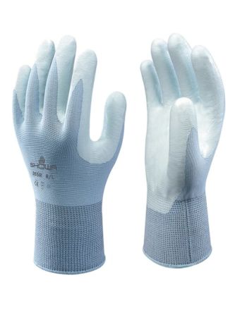 Showa 265R Blue Nylon Abrasion Resistant, Anti-Slip, General Purpose, Good Dexterity, Tear Resistant Gloves, Size 7, [SHO265]; 231-5370