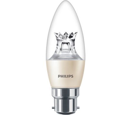 Philips MASTER B22 GLS LED Candle Bulb 5.5 W(40W), 2200K, Warm Glow, B38 shape [929002491199]; 231-7048