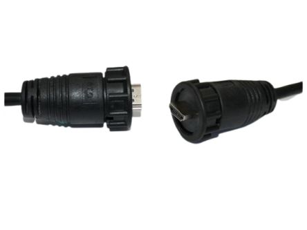 RS PRO, 2m Male HDMI to Male HDMI High Speed 4K [0]; 231-7919
