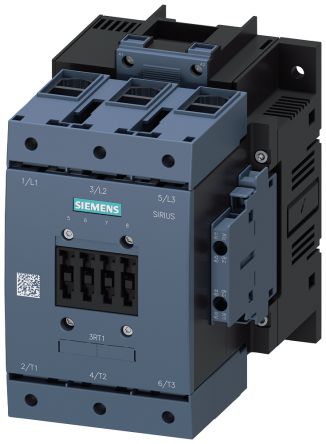Siemens SIRIUS 3RT Size S6, 3RT1 Contactor, 220 → 240 V Coil, 3-Pole, 115 A, 55 kW, 3NO [3RT1054-1AP36]; 231-8291