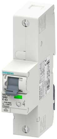 Siemens SENTRON 5SP3725 MCB, 1P, 25A, Type E [5SP3725-3]; 231-8340