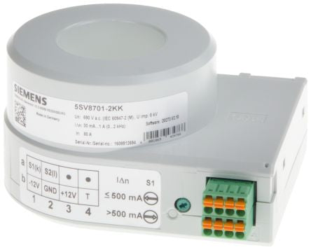 Siemens 5SV8701 Series Current Transformer, 35mm Bore, 12 V [5SV8701-2KK]; 231-8402