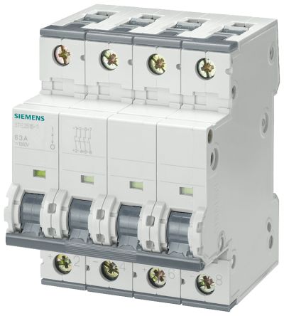 Siemens Fuse Switch Disconnector, 4 Pole, 63A Max Current [5TE2515-1]; 231-8430