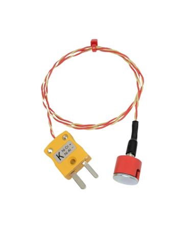 RS PRO Type K Button Magnet Thermocouple 500mm Length, 12.5mm Diameter, -50°C → +250°C [0]; 231-8458