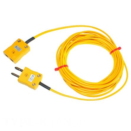 RS PRO Type K Thermocouple Cable/Wire Extension Lead, 10m, Unscreened, PVC Insulation, +105°C Max, 7/0.2mm [0]; 231-8469