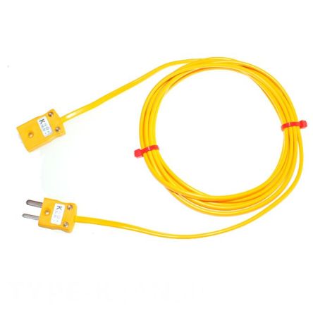 RS PRO Type K Thermocouple Cable/Wire Extension Lead, 3m, Unscreened, PVC Insulation, +105°C Max, 7/0.2mm [0]; 231-8470