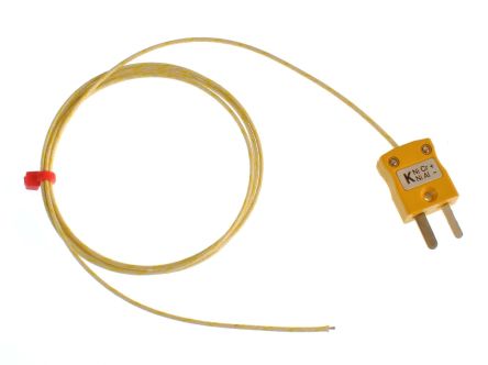 RS PRO Type K Exposed Junction Thermocouple 3m Length, 1/0.3mm Diameter, -60°C → +350°C [0]; 231-8479